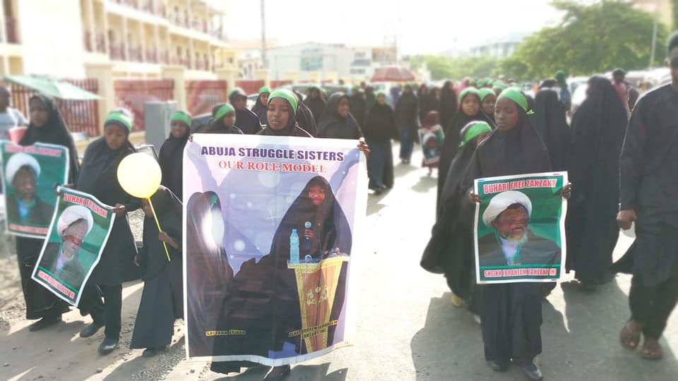  free zakzaky protest in abuja on tueday the 14 th of may 2019